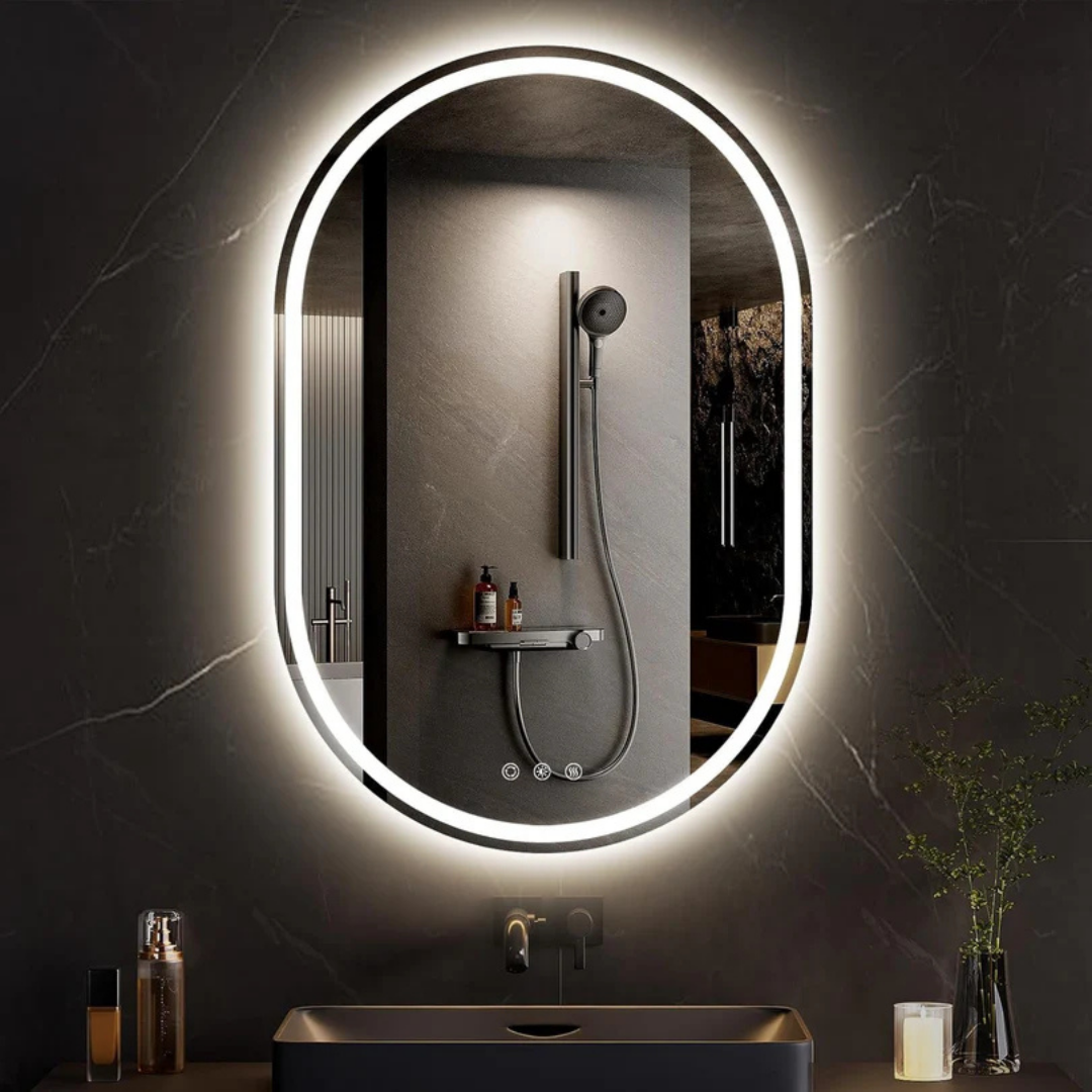 Oval Backlit LED Mirror
